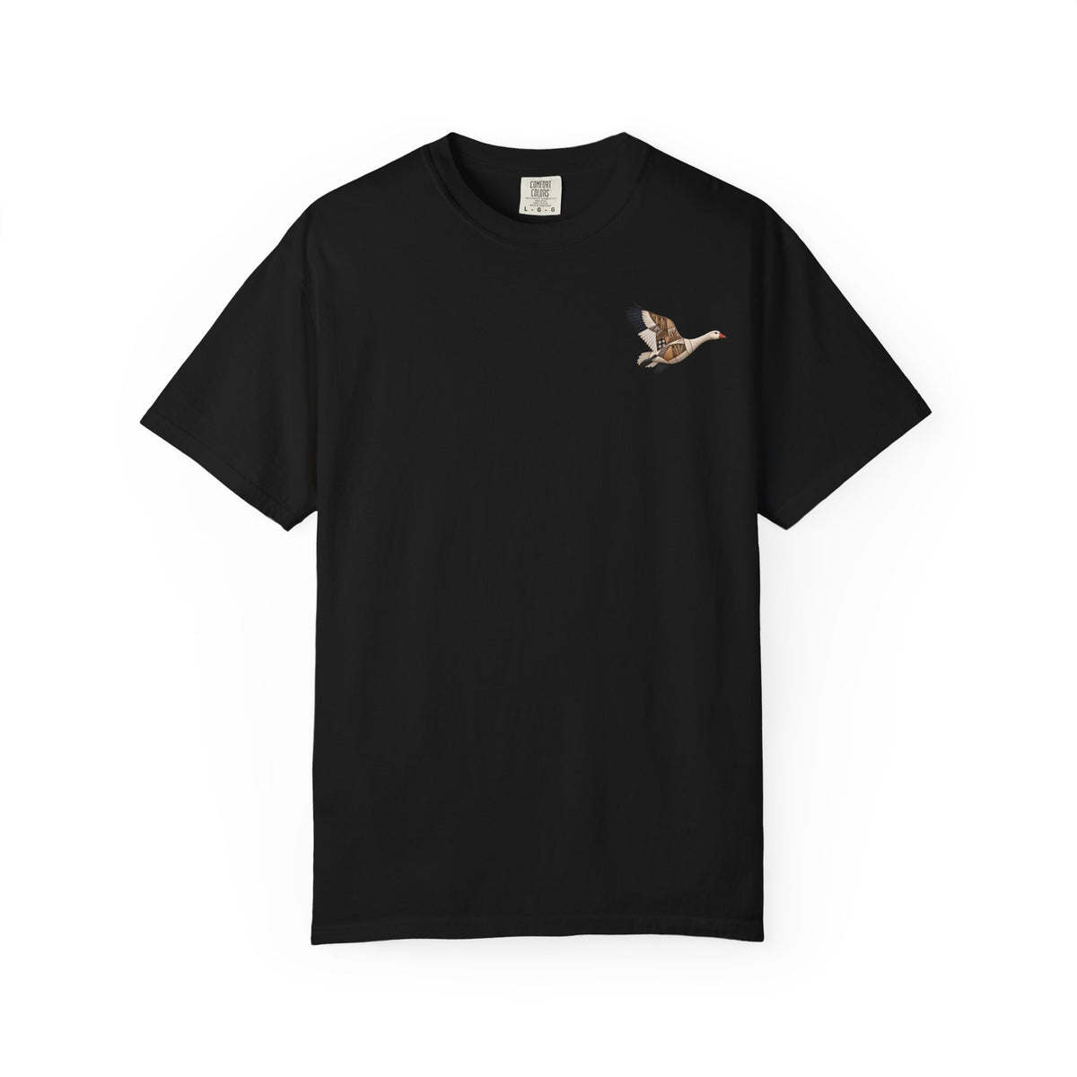 Faux Patchwork Snow Goose Shirt, Snow Geese Hunting T-Shirt, Arkansas Waterfowl Hunter Gift