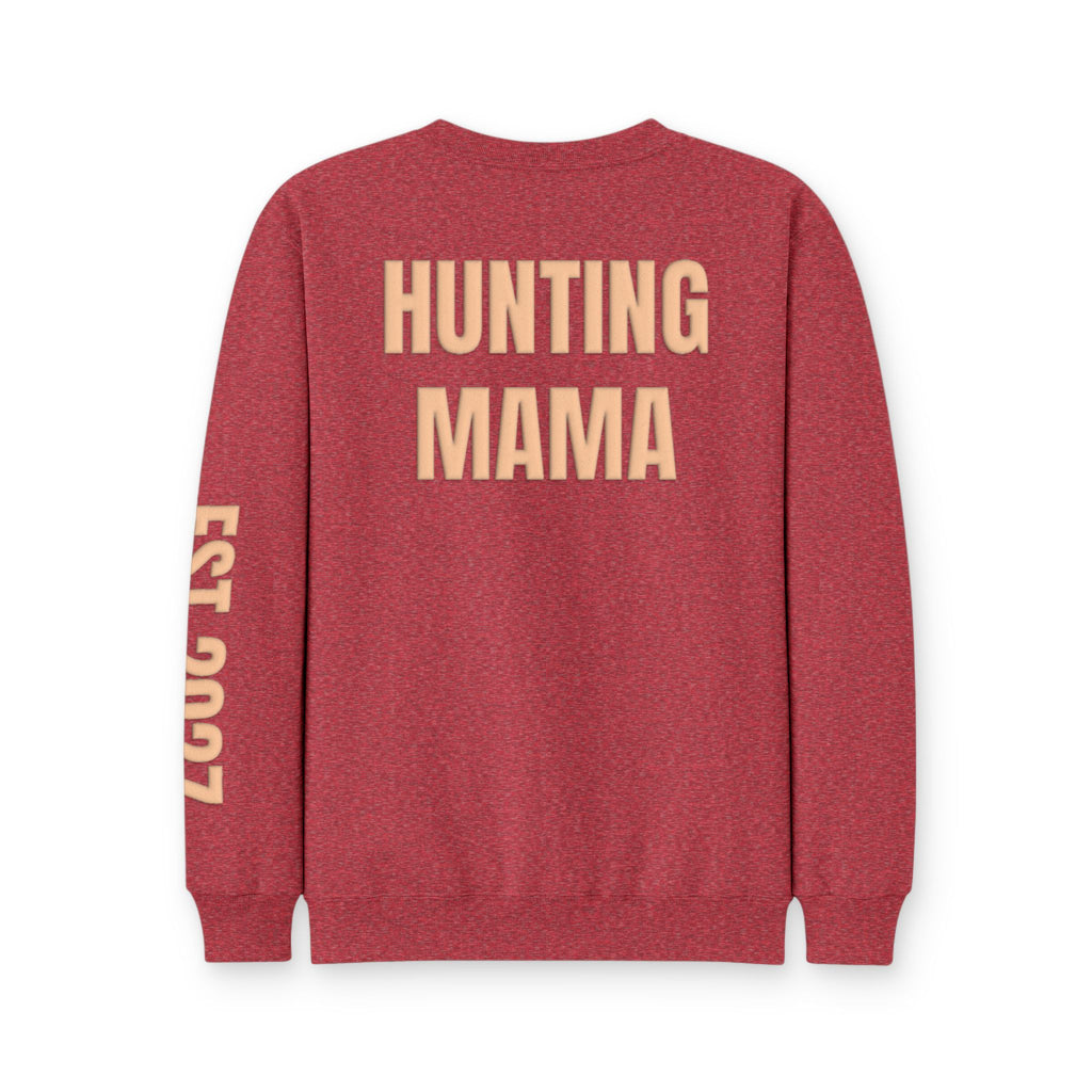 Personalized Hunting Mama Sweatshirt, Little Hunter on the Way Shirt, Hunter Orange Puff Sweatshirt, Custom Mom Hunting Gift