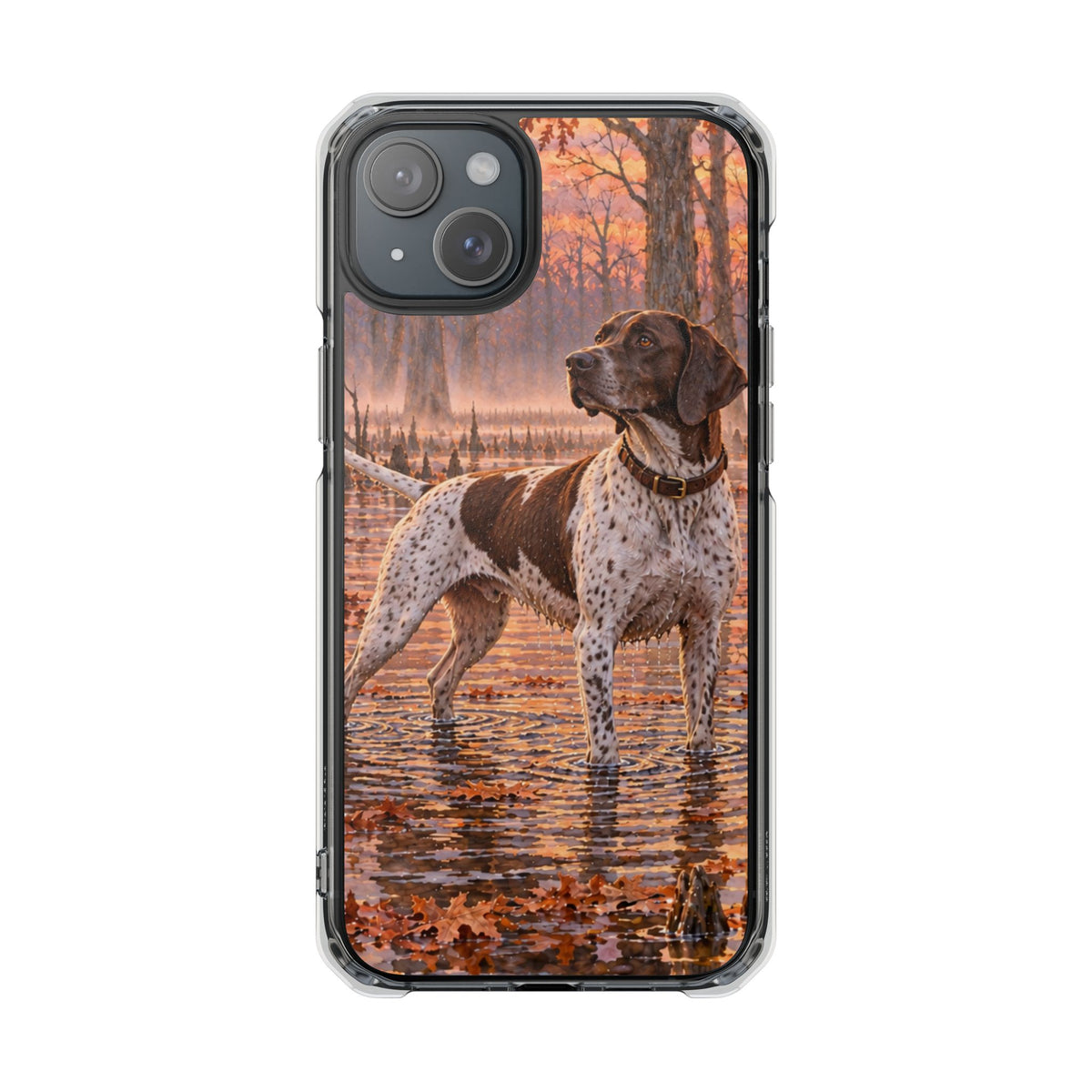 Clear Magnetic Phone Case — Pointer Bird Dog Swamp