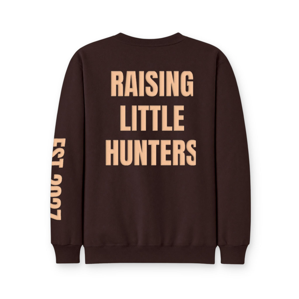 Personalized Hunting Mama Sweatshirt, Raising My Little Hunting Buddy Shirt, Hunter Orange Puff Sweatshirt, Custom Mom Hunting Gift