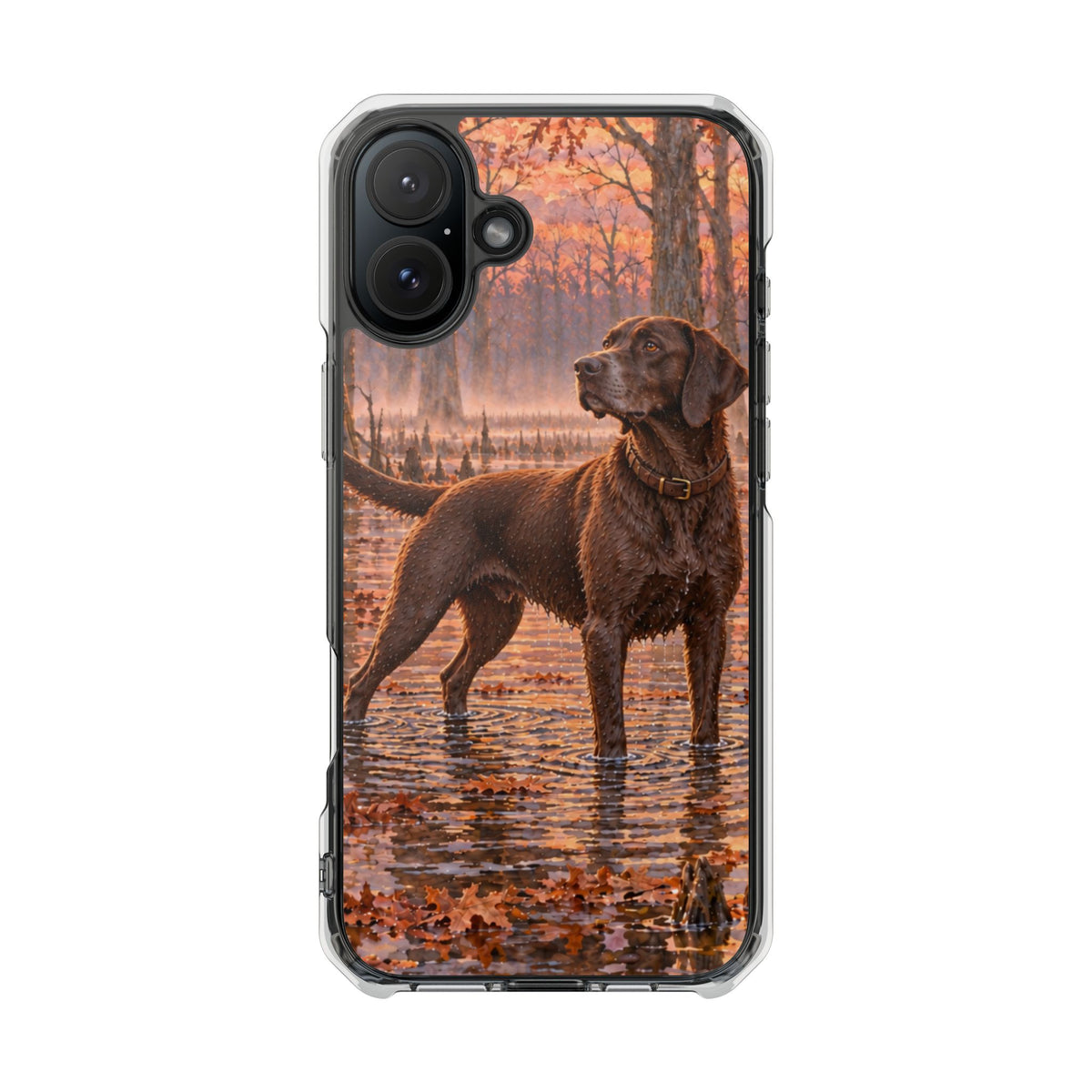 Clear Magnetic Phone Case — Swamp Chocolate Lab