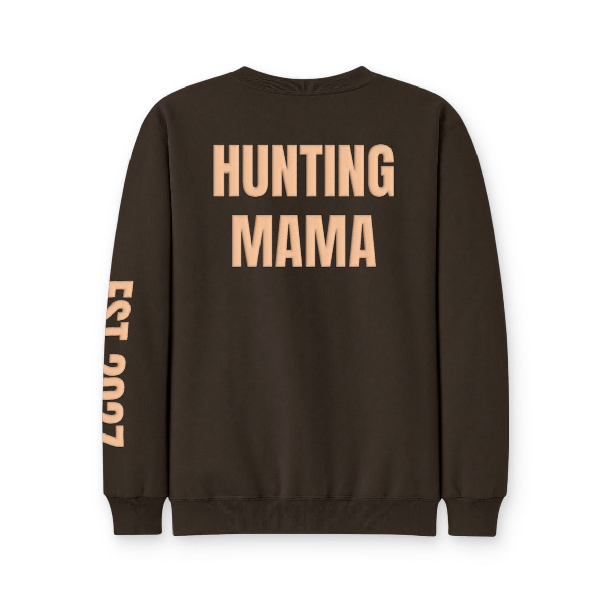 Personalized Hunting Mama Sweatshirt, Little Hunter on the Way Shirt, Hunter Orange Puff Sweatshirt, Custom Mom Hunting Gift