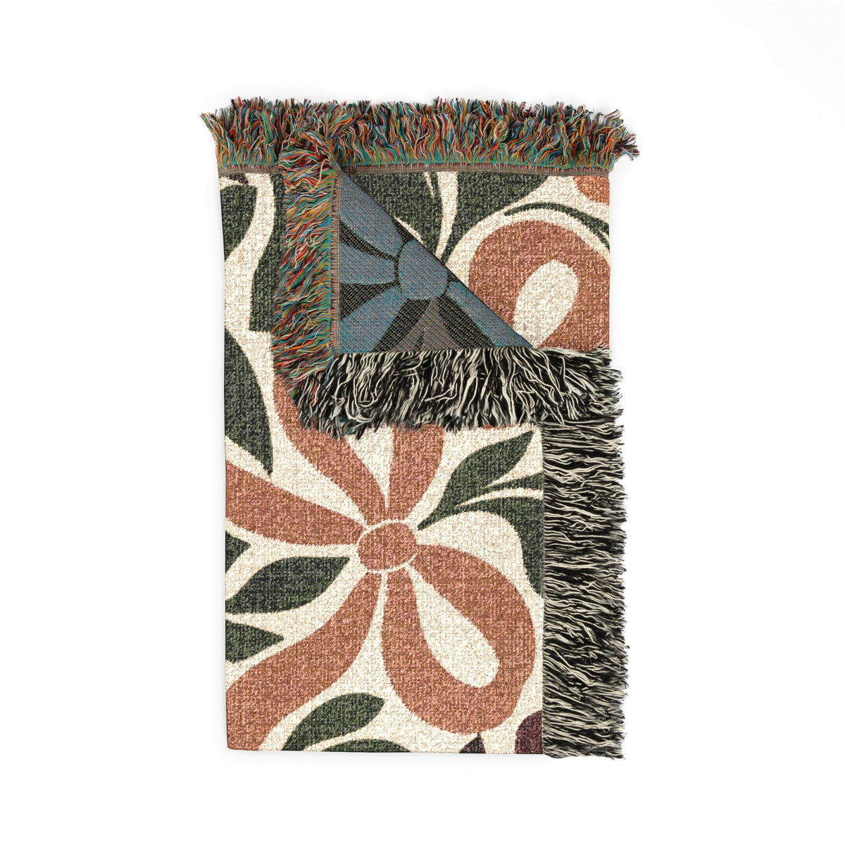 Floral Woven Soft Throw/Blanket — Vintage Botanical Throw