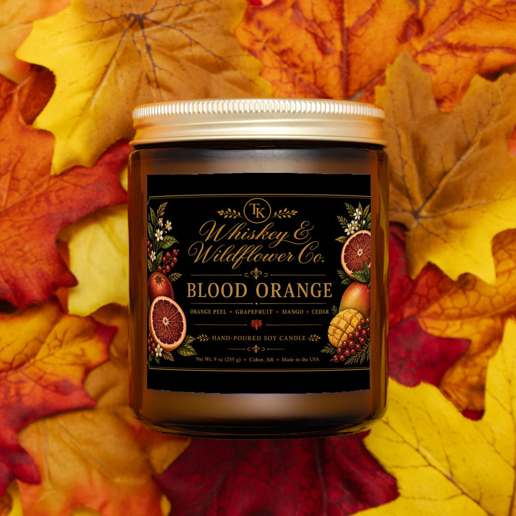 Blood Orange Candle Amber Jar 9oz