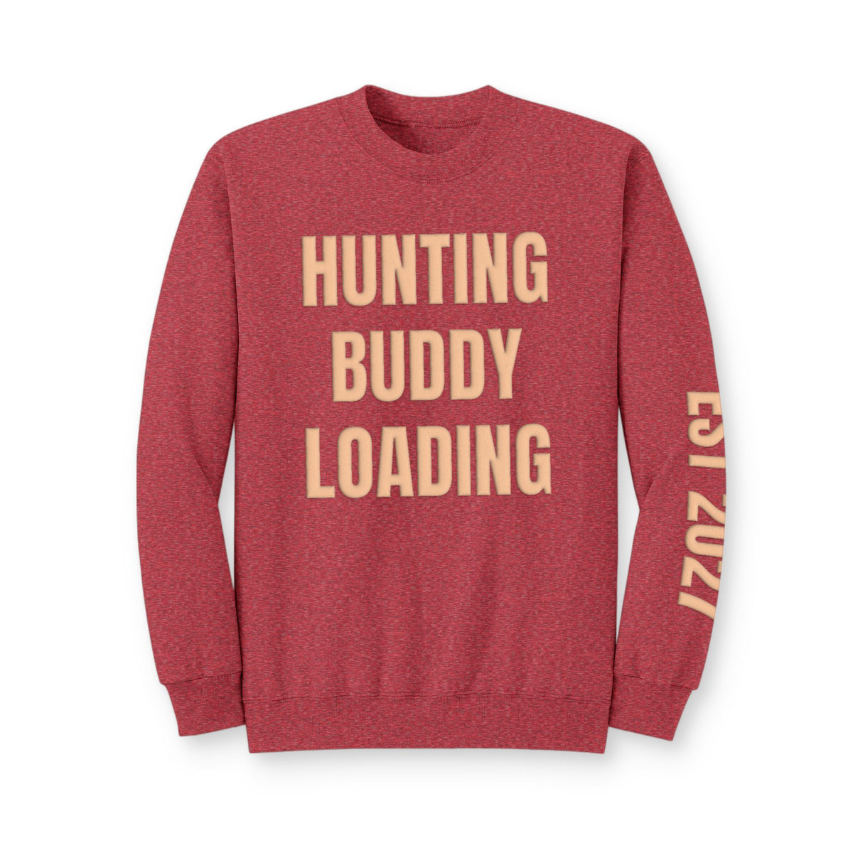 Personalized Hunting Mama Sweatshirt, Hunting Buddy Loading Shirt, Hunter Orange Puff Sweatshirt, Custom Mom Hunting Gift
