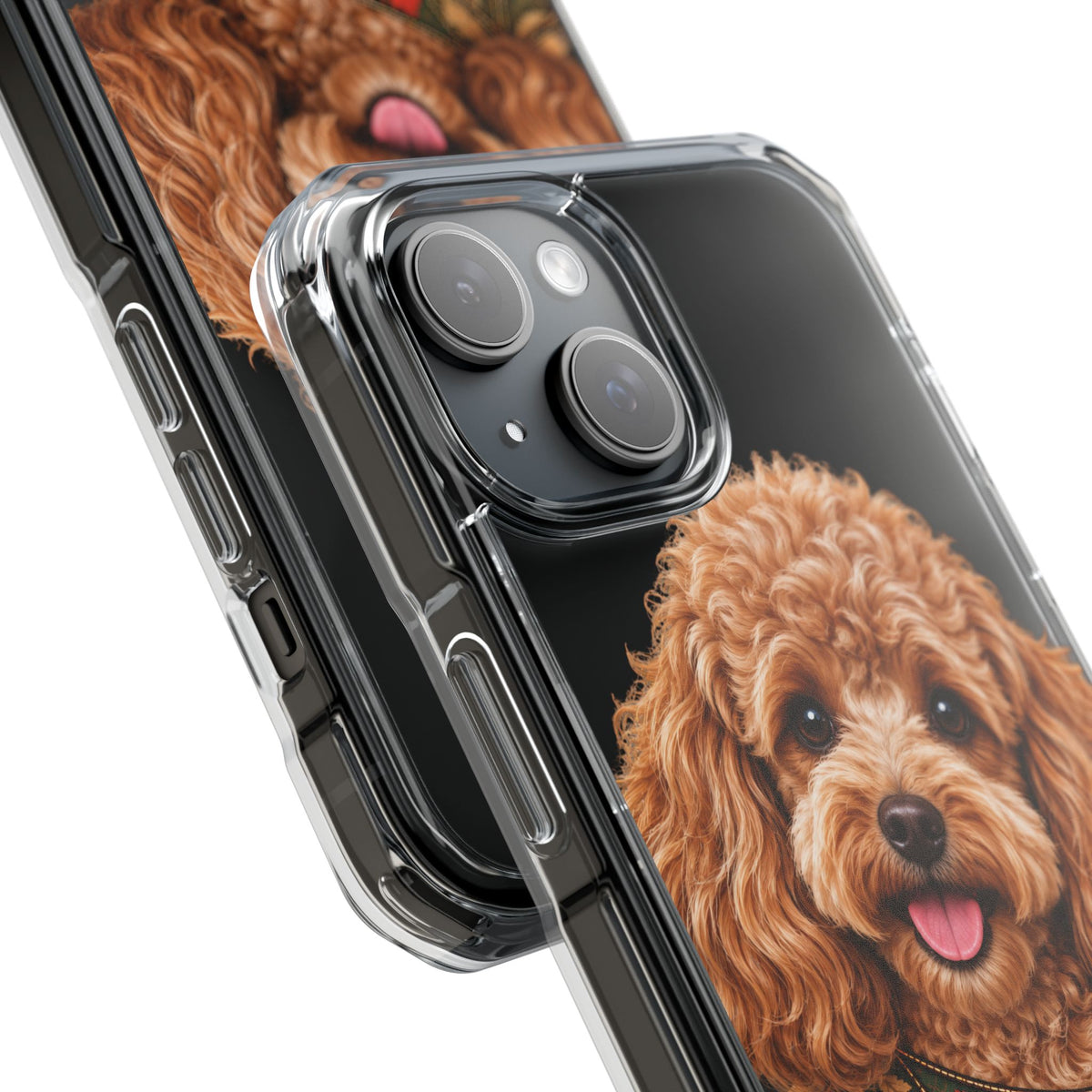 Clear Magnetic Phone Case — Poodle/Your Pet Personalized