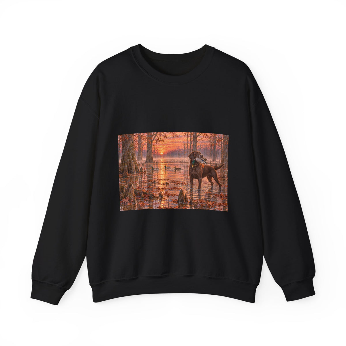 Moose at Sunset Crewneck Sweatshirt