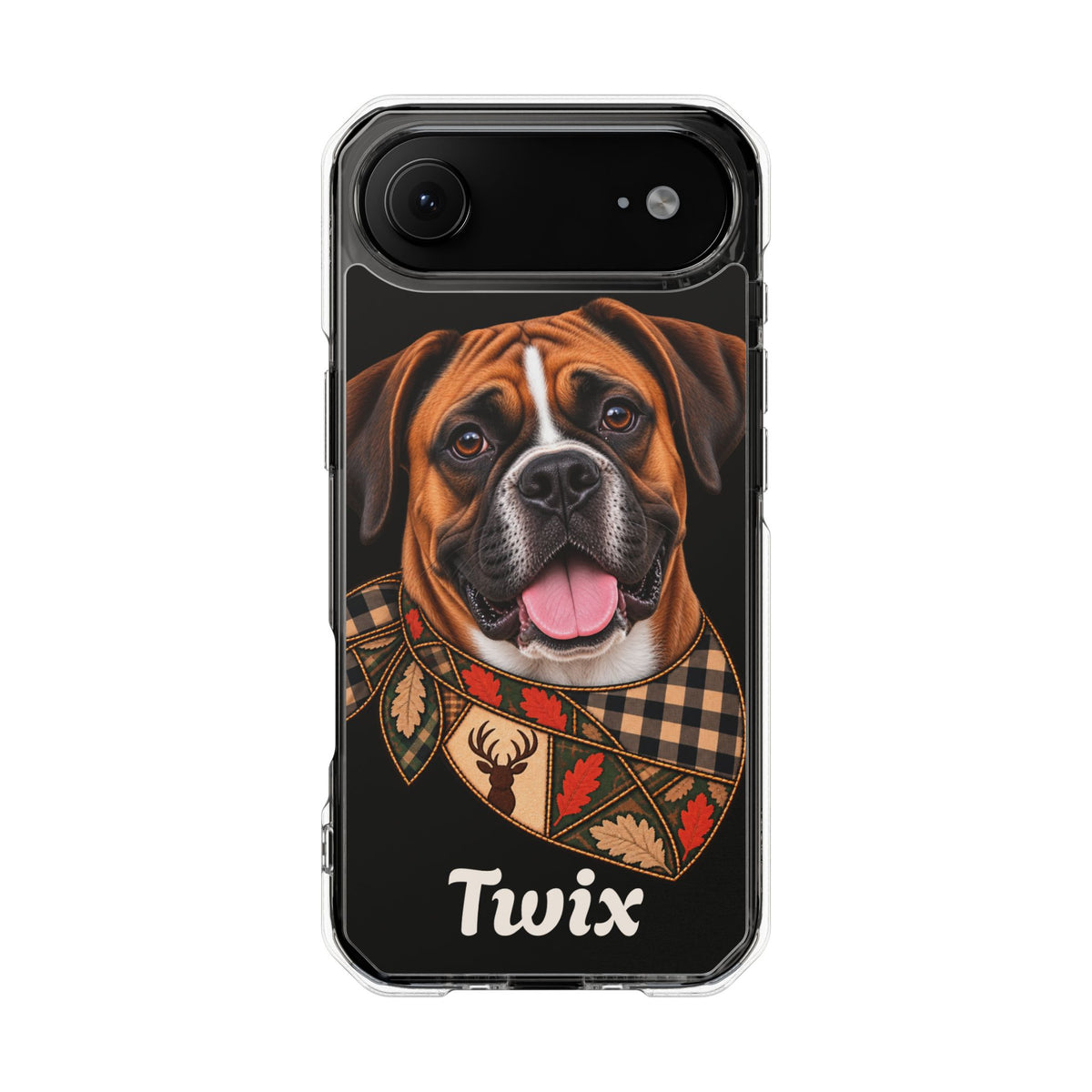 Clear Magnetic Phone Case — Boxer / Your Pet Personalized