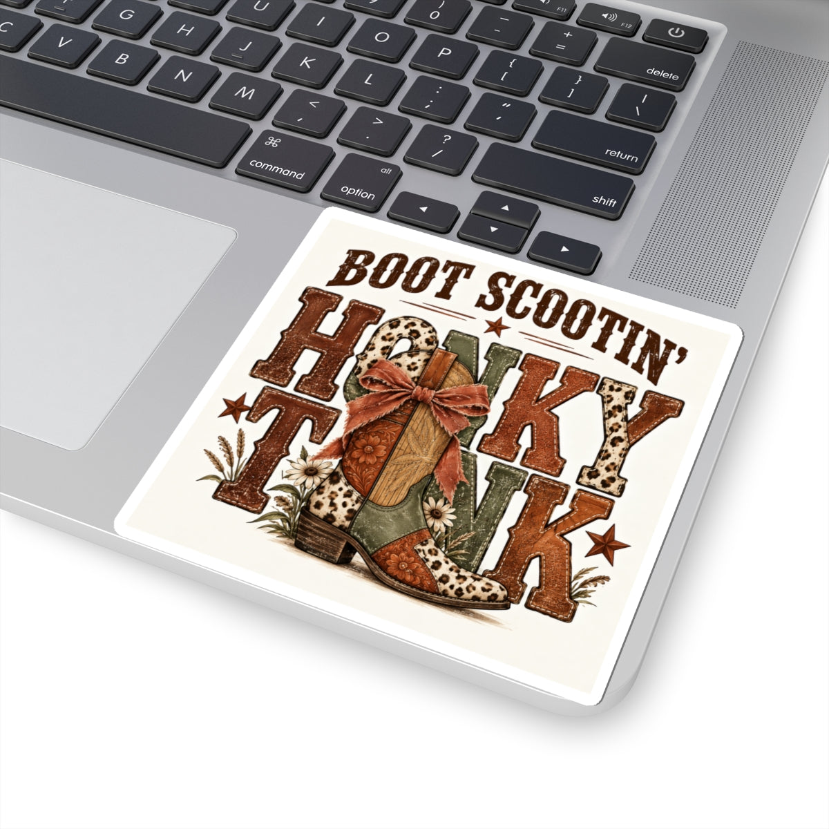 Boot Scootin' Cowboy Boot Sticker | Country Western decal