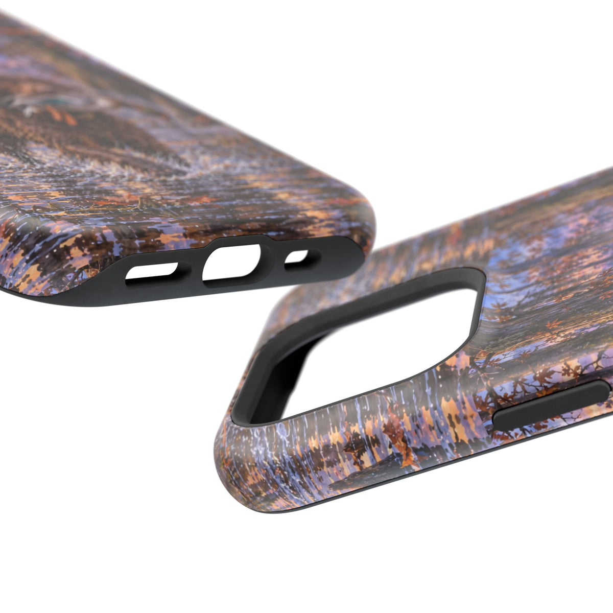 Clear Magnetic Phone Case — Boykin spaniel with Duck swamp