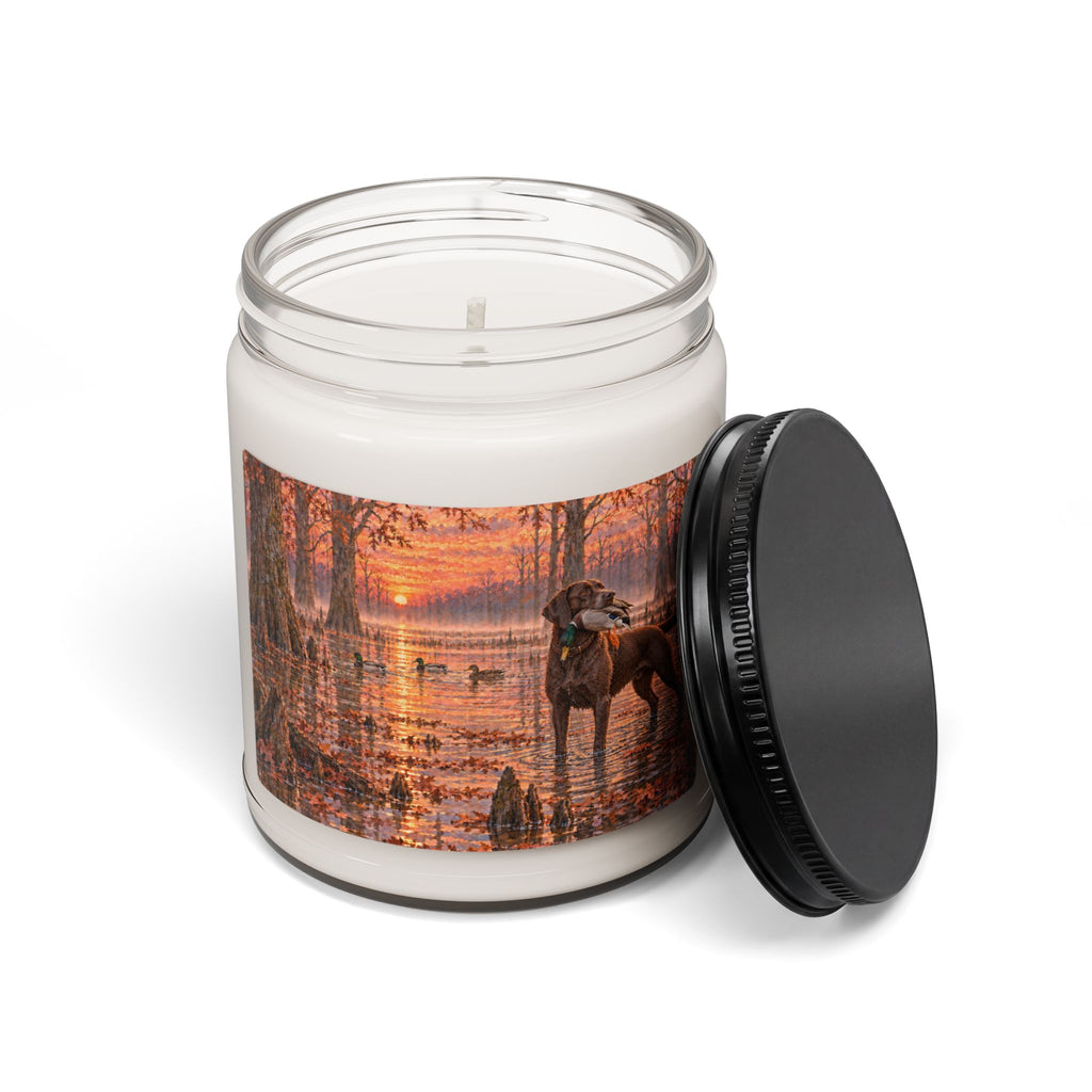 Autumn Lake Scented Soy Candle — Hunting Dog & Ducks 9oz