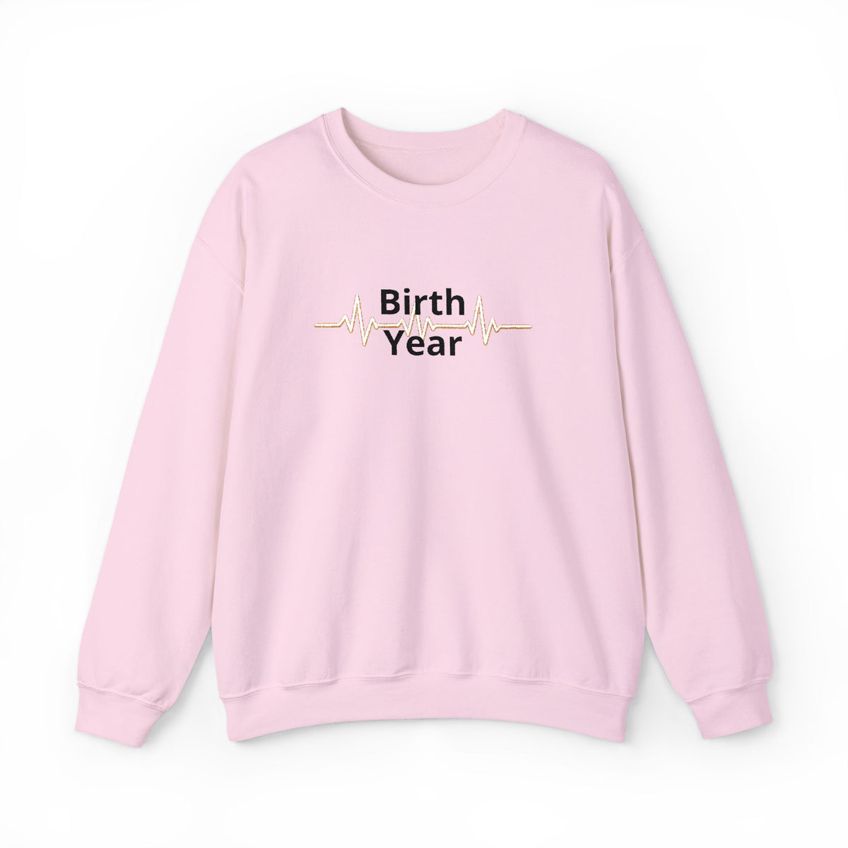 Birth Year Crewneck Sweatshirt — Personalized Retro Script Birthday Pullover