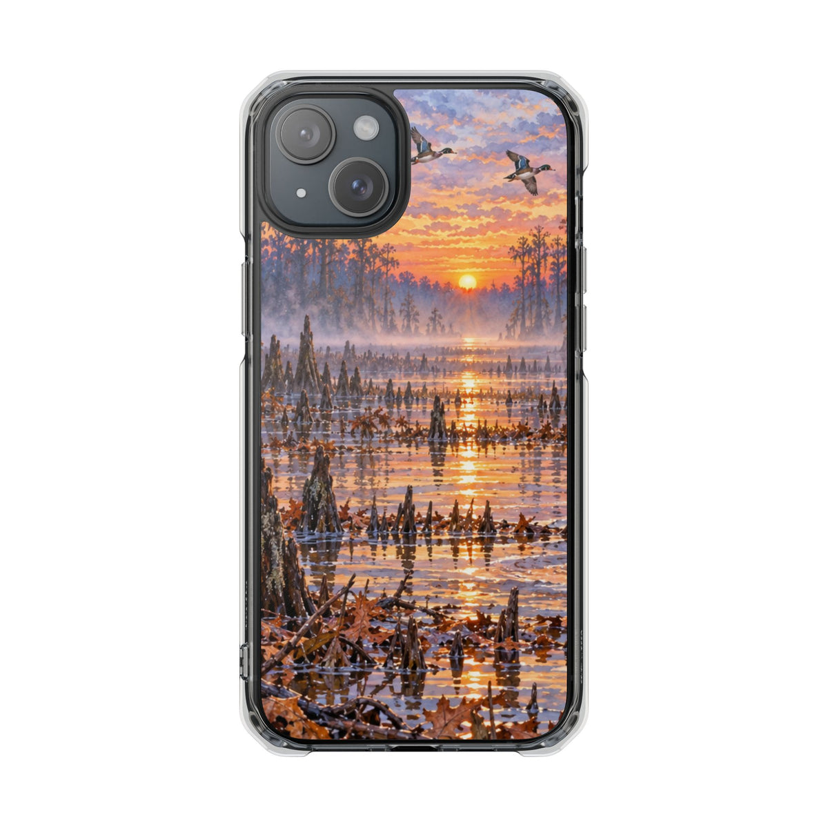 Clear Magnetic Phone Case — Duck swamp