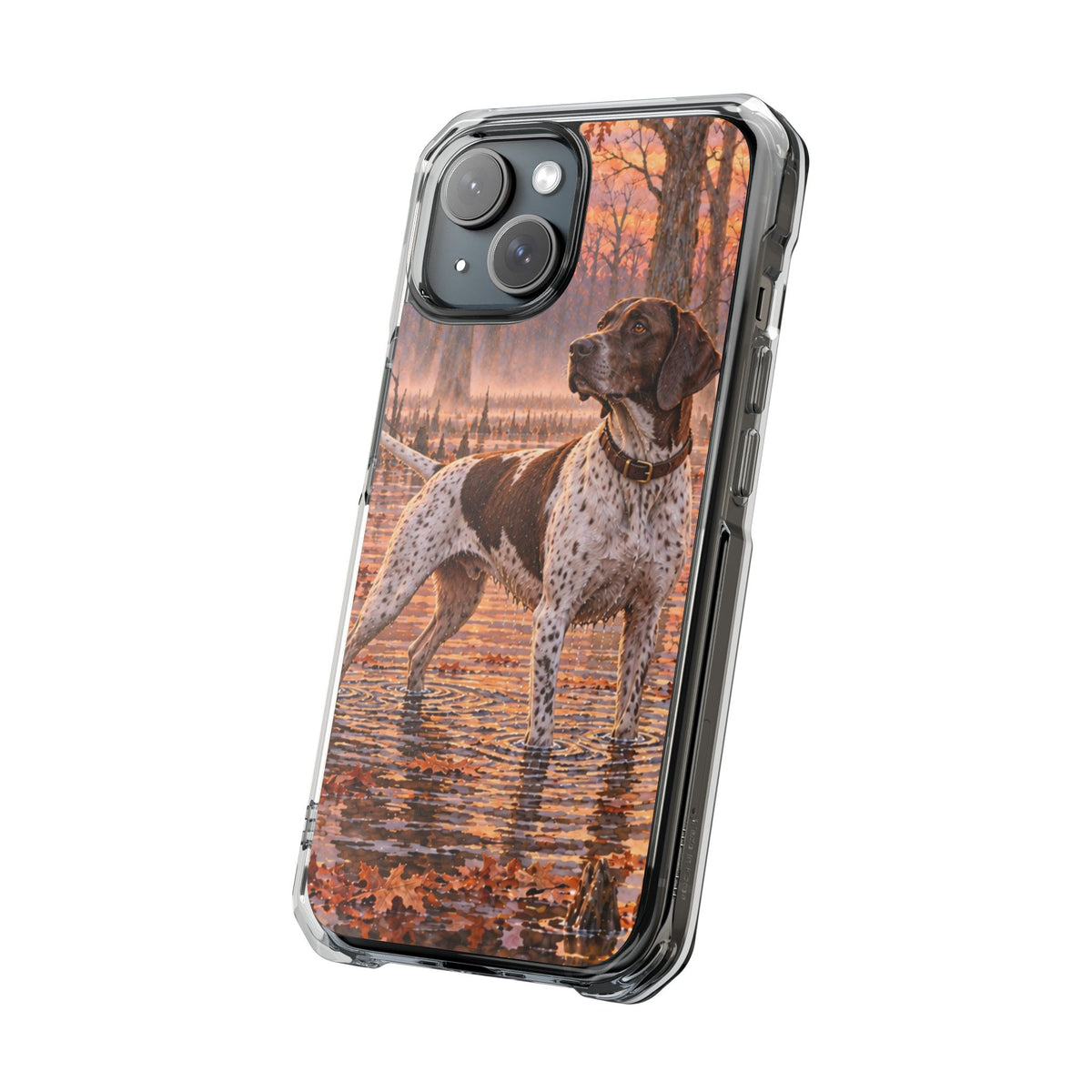 Clear Magnetic Phone Case — Pointer Bird Dog Swamp