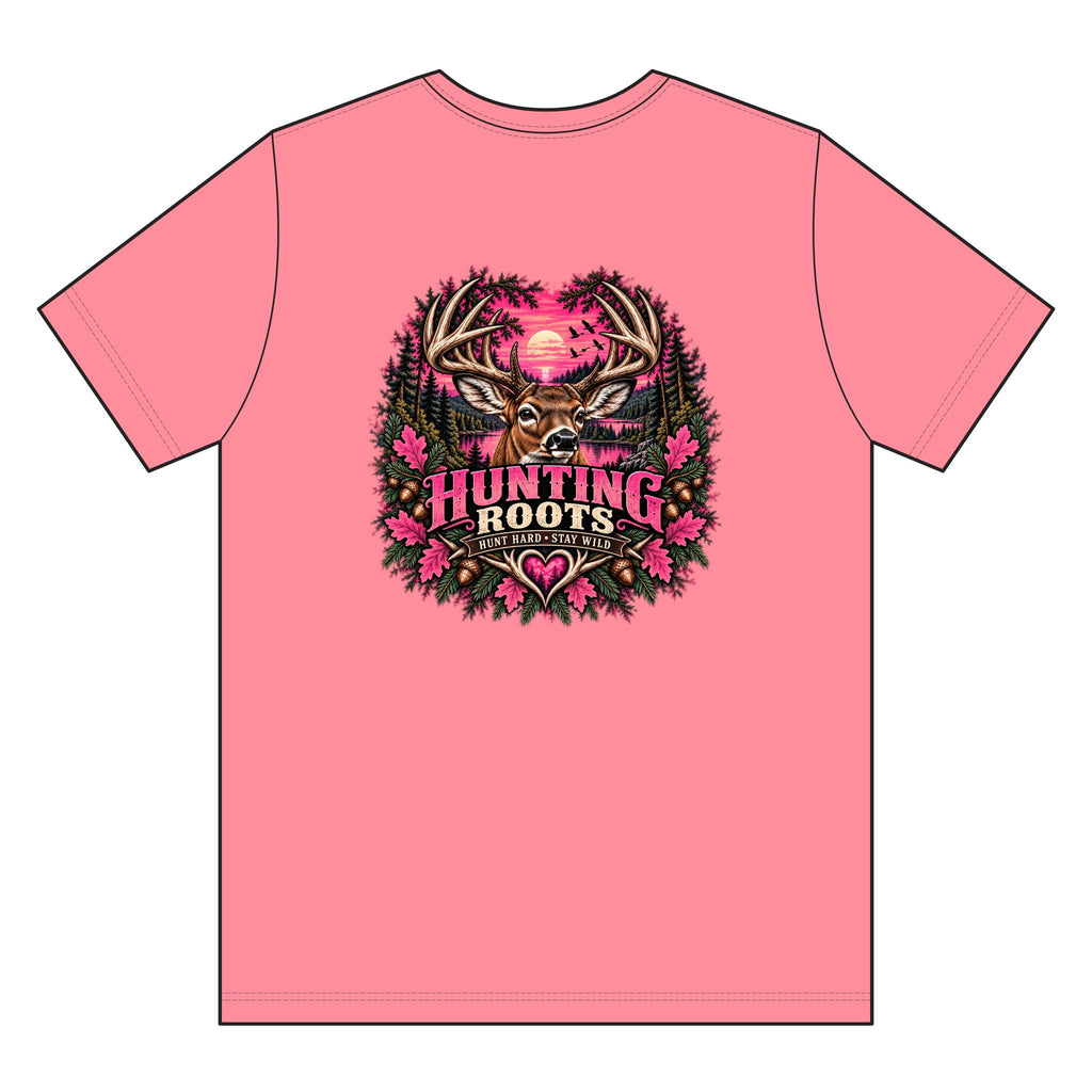 Deer Hunting Pink Shirt, Hunting Tails Tee, Deer Hunting T-Shirt, Deer Hunter Gift, Deer Season Shirt, Hunting Camp Shirt, Pink Safety Shirt