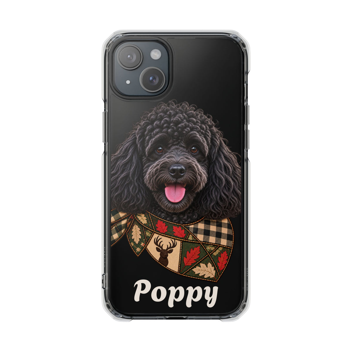 Clear Magnetic Phone Case — Poodle Personalized