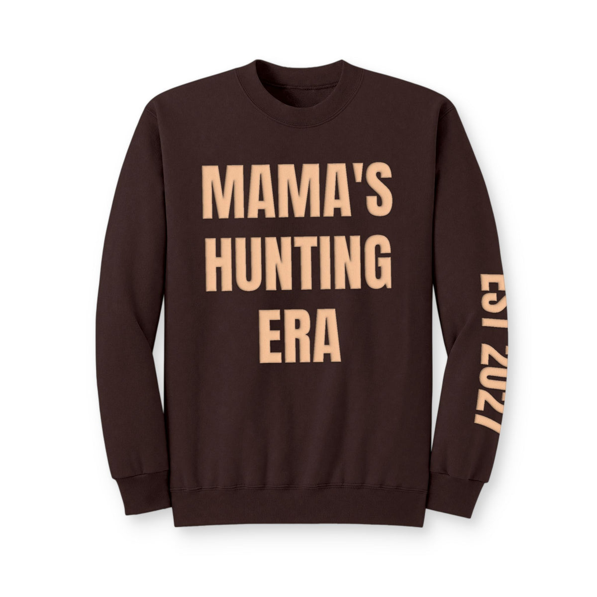 Personalized Hunting Mama Sweatshirt, Raising My Little Hunting Buddy Shirt, Hunter Orange Puff Sweatshirt, Custom Mom Hunting Gift