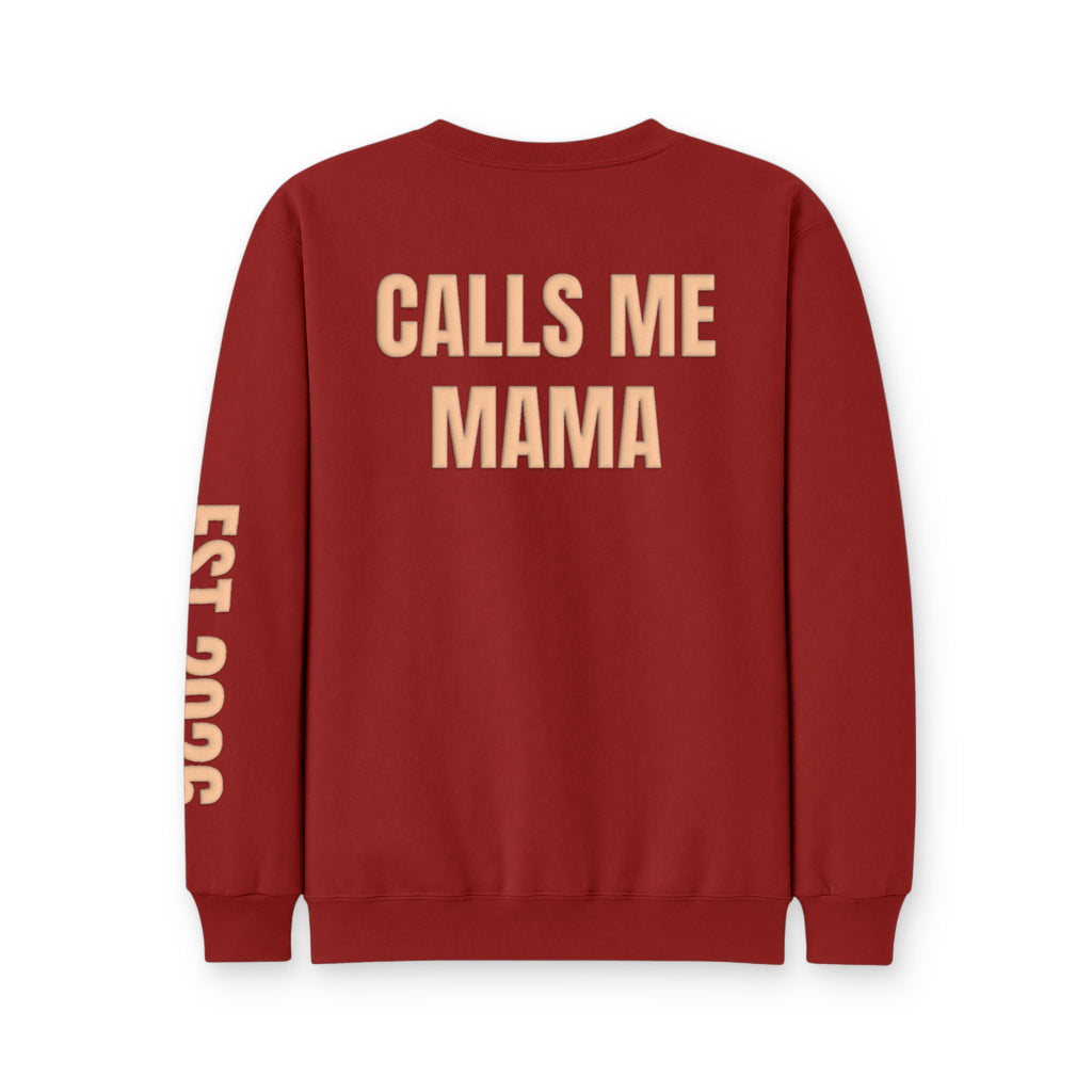 Personalized Hunting Mama Sweatshirt, My Favorite Hunting Buddy, Hunter Orange Puff Sweatshirt, Custom Hunting Mom Gift
