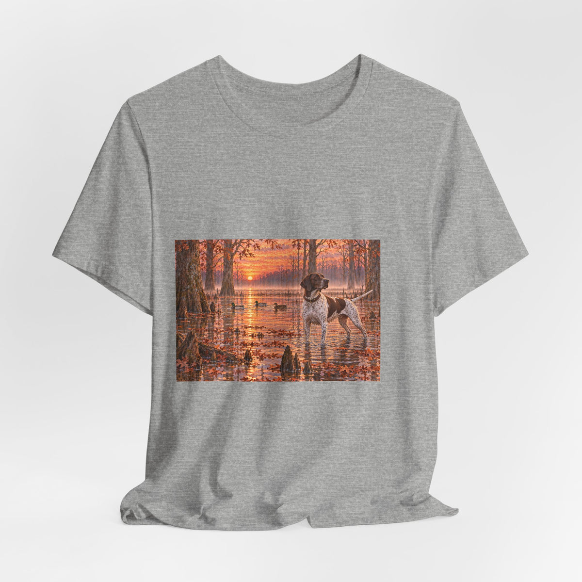 Cypress Swamp Sunrise Dog T-Shirt