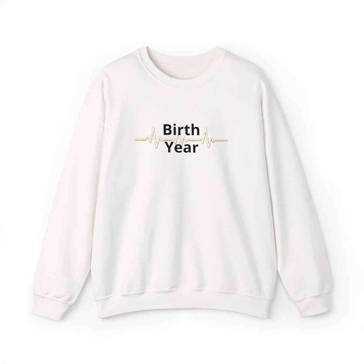 Birth Year Crewneck Sweatshirt — Personalized Retro Script Birthday Pullover