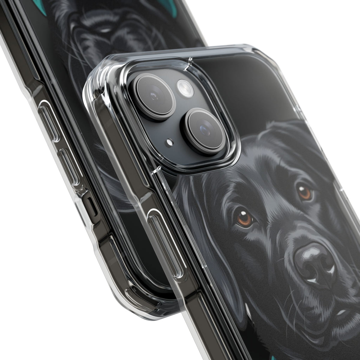 Clear Magnetic Phone Case — Lab / Your Pet Personalized