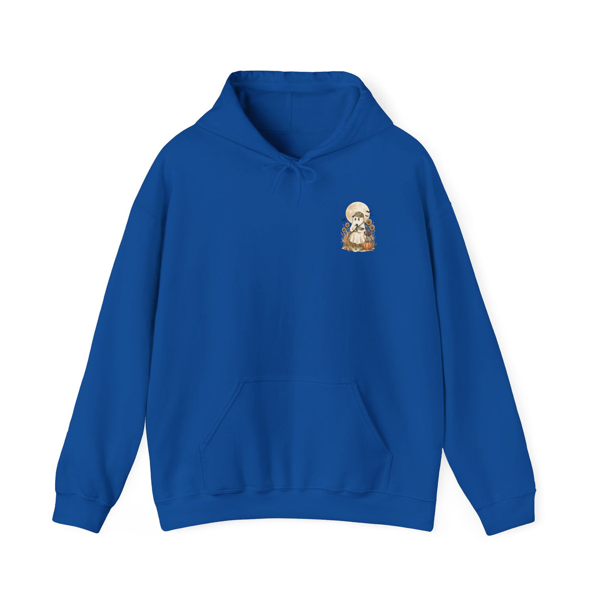 Spooky Hunter Skull & Pumpkins Hoodie | Halloween Cottagecore