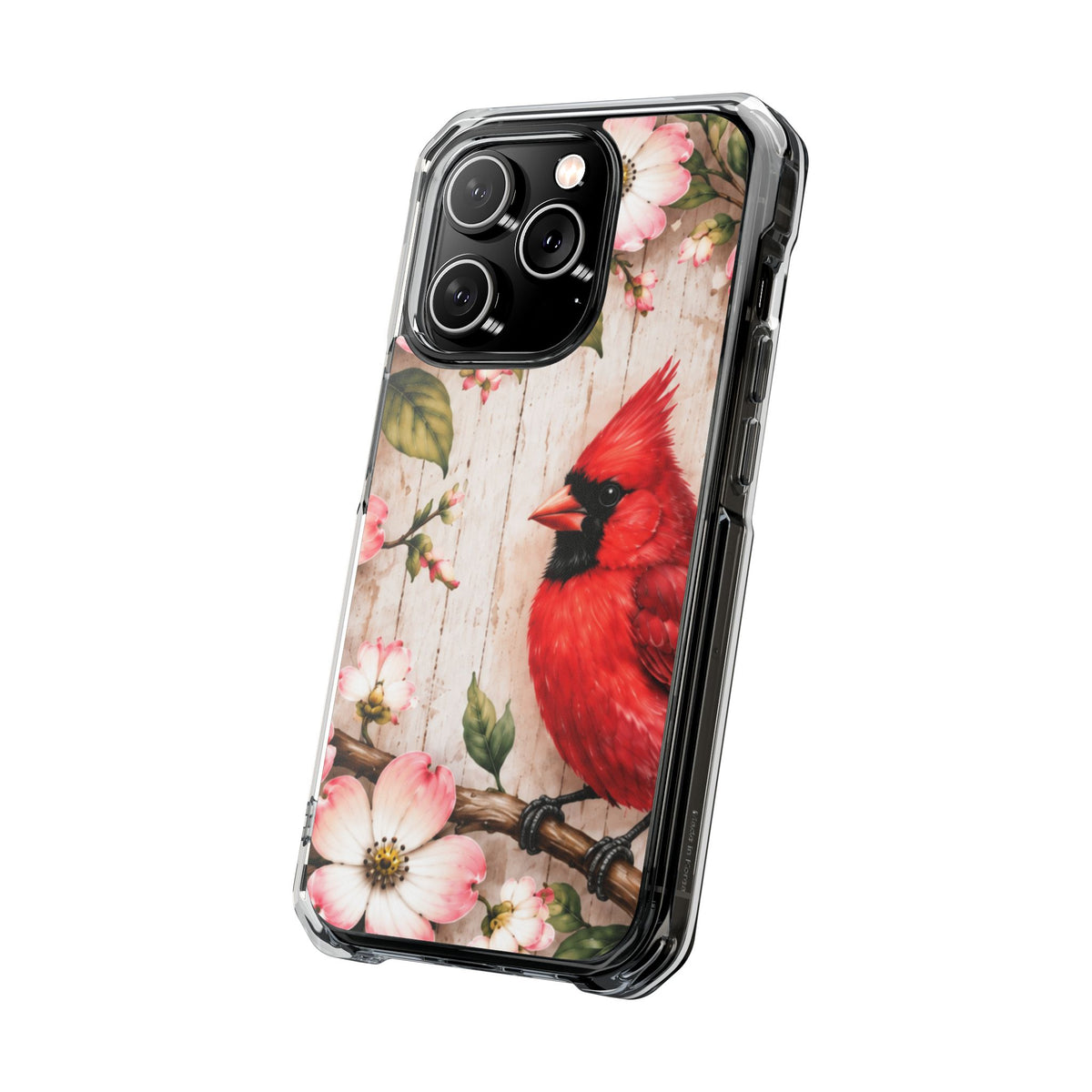 Clear Magnetic Phone Case Cardinal Scene