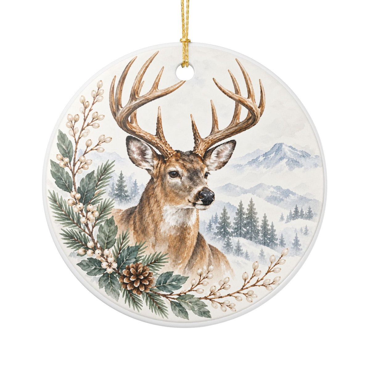 Personalized Christmas Ornament, Custom Name Family Keepsake, Hunter Ornament, Christmas Gift for Family, Friends or Memorial