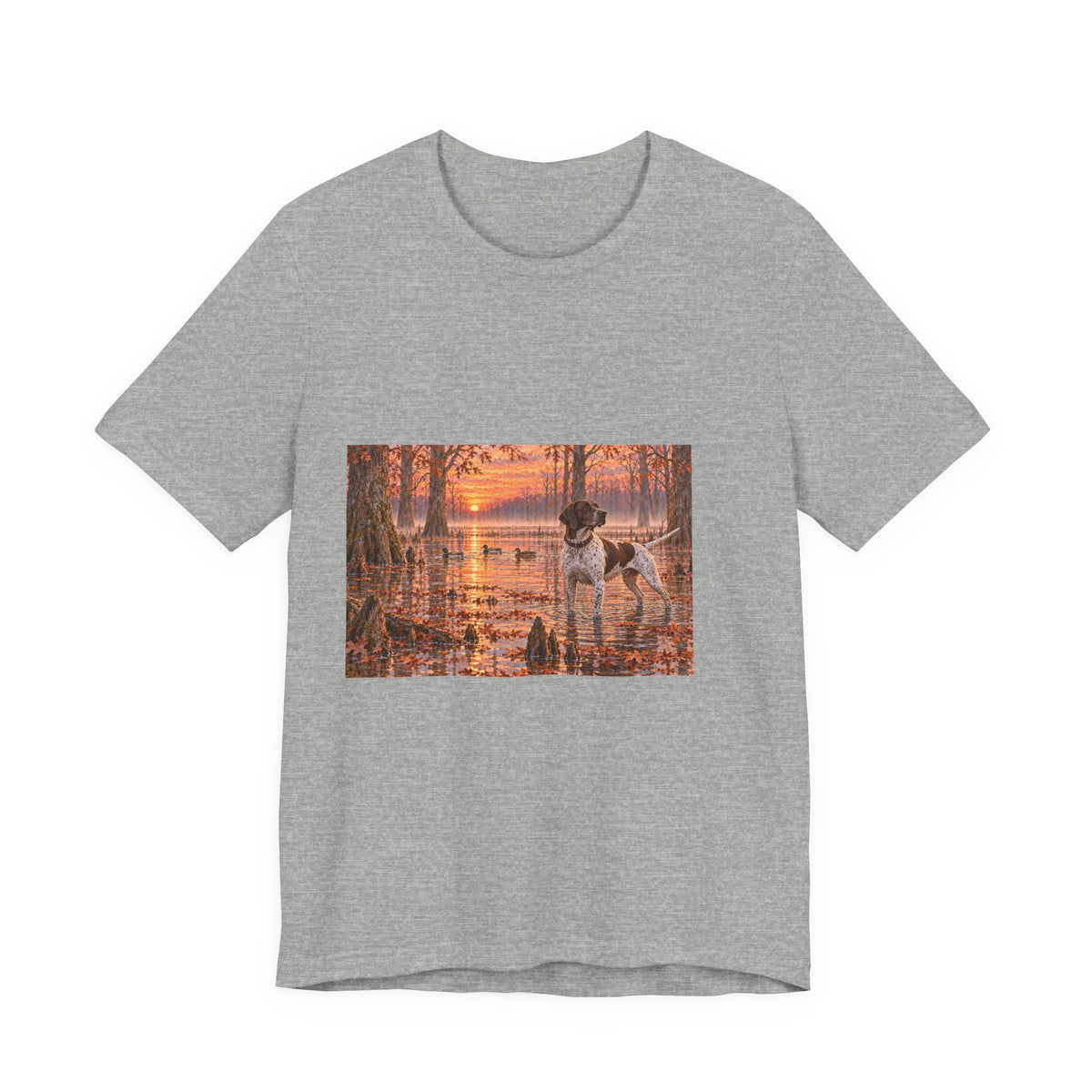Cypress Swamp Sunrise Dog T-Shirt
