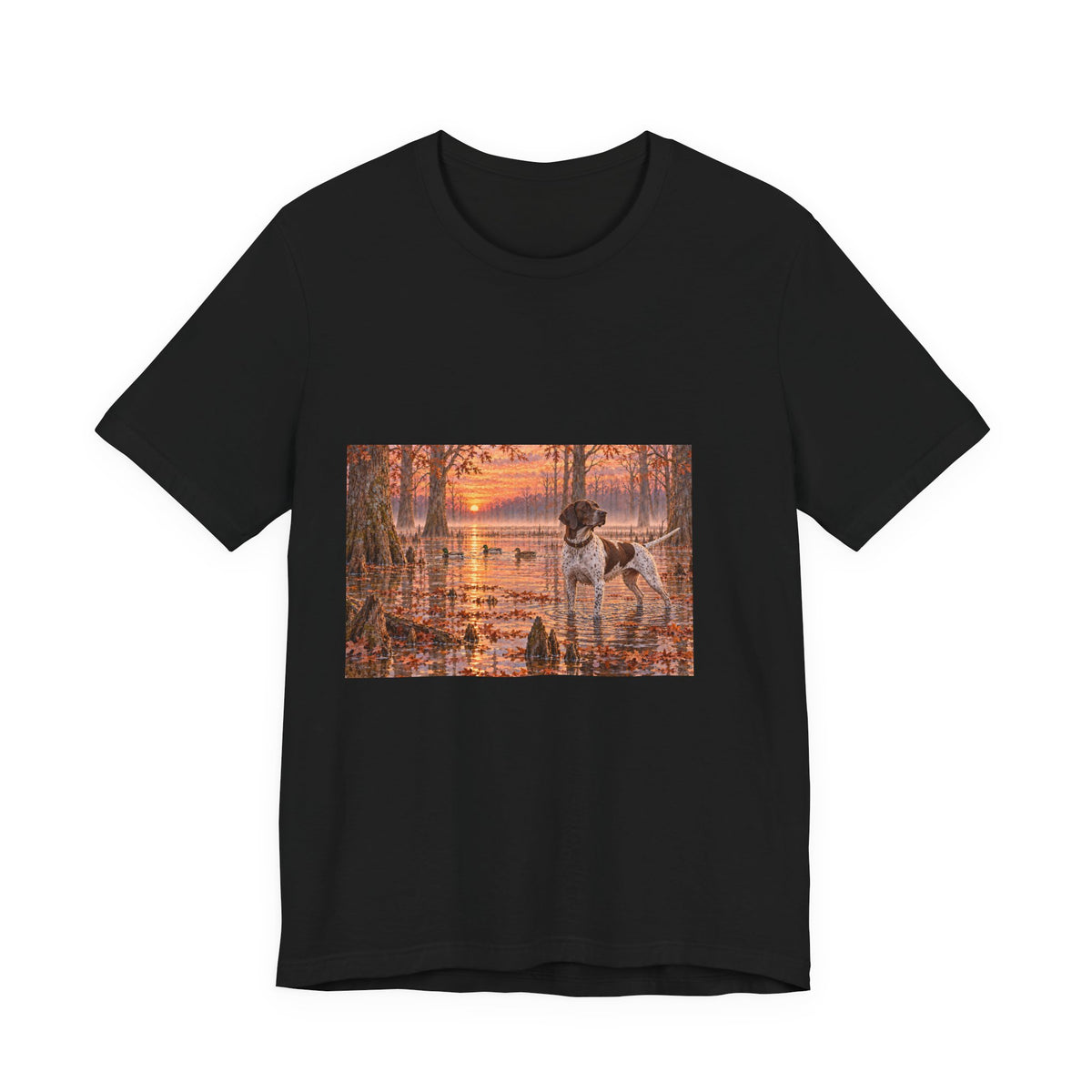 Cypress Swamp Sunrise Dog T-Shirt