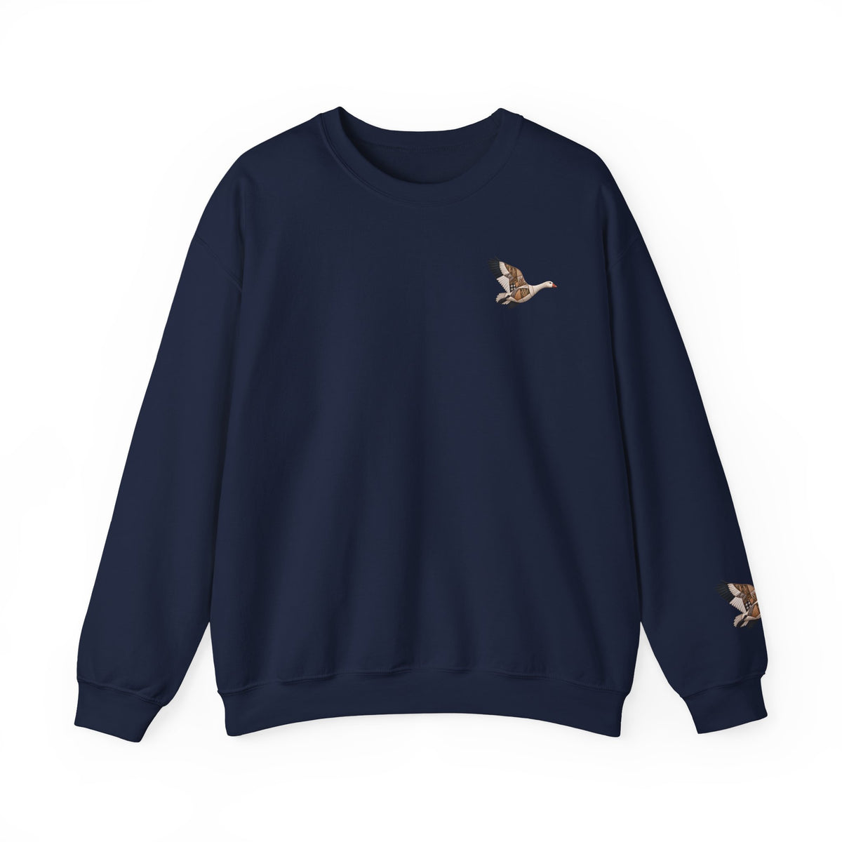 Faux Patchwork Snow Goose Shirt, Snow Geese Hunting Long Sleeve, Arkansas Waterfowl Hunter Gift