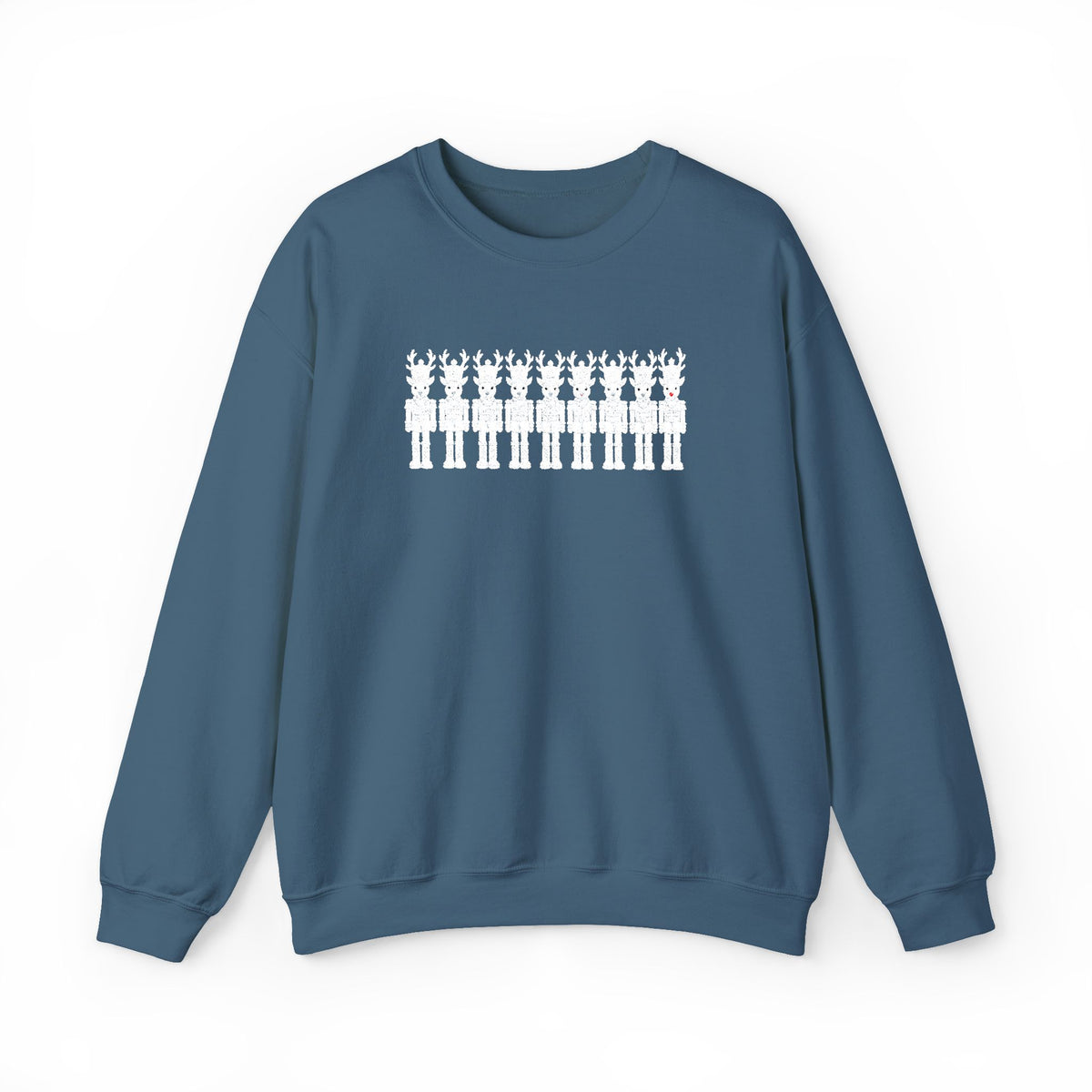 Nutcracker Reindeer Embroidered Sweatshirt | Christmas Crewneck