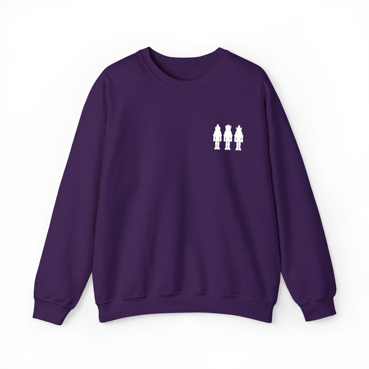 Three Nutcrackers Embroidered Crewneck Sweatshirt | Christmas Sweater