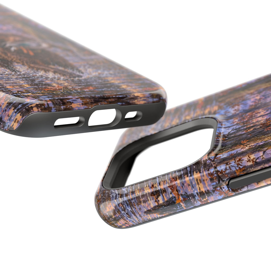 Clear Magnetic Phone Case — Boykin spaniel with Duck swamp