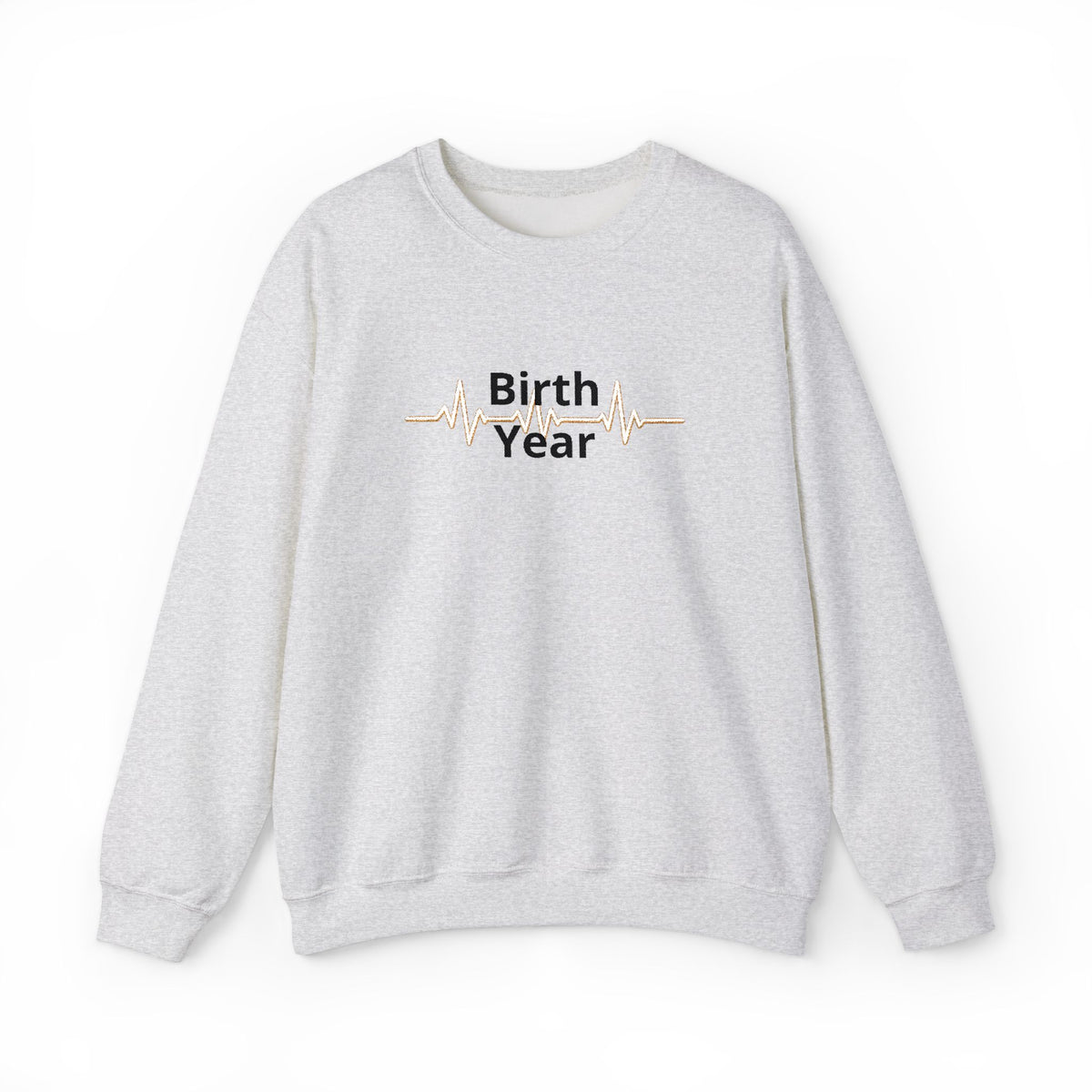 Birth Year Crewneck Sweatshirt — Personalized Retro Script Birthday Pullover