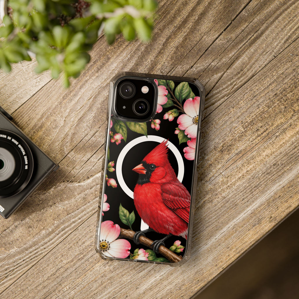 Clear Magnetic Phone Case — Cardinal Scene