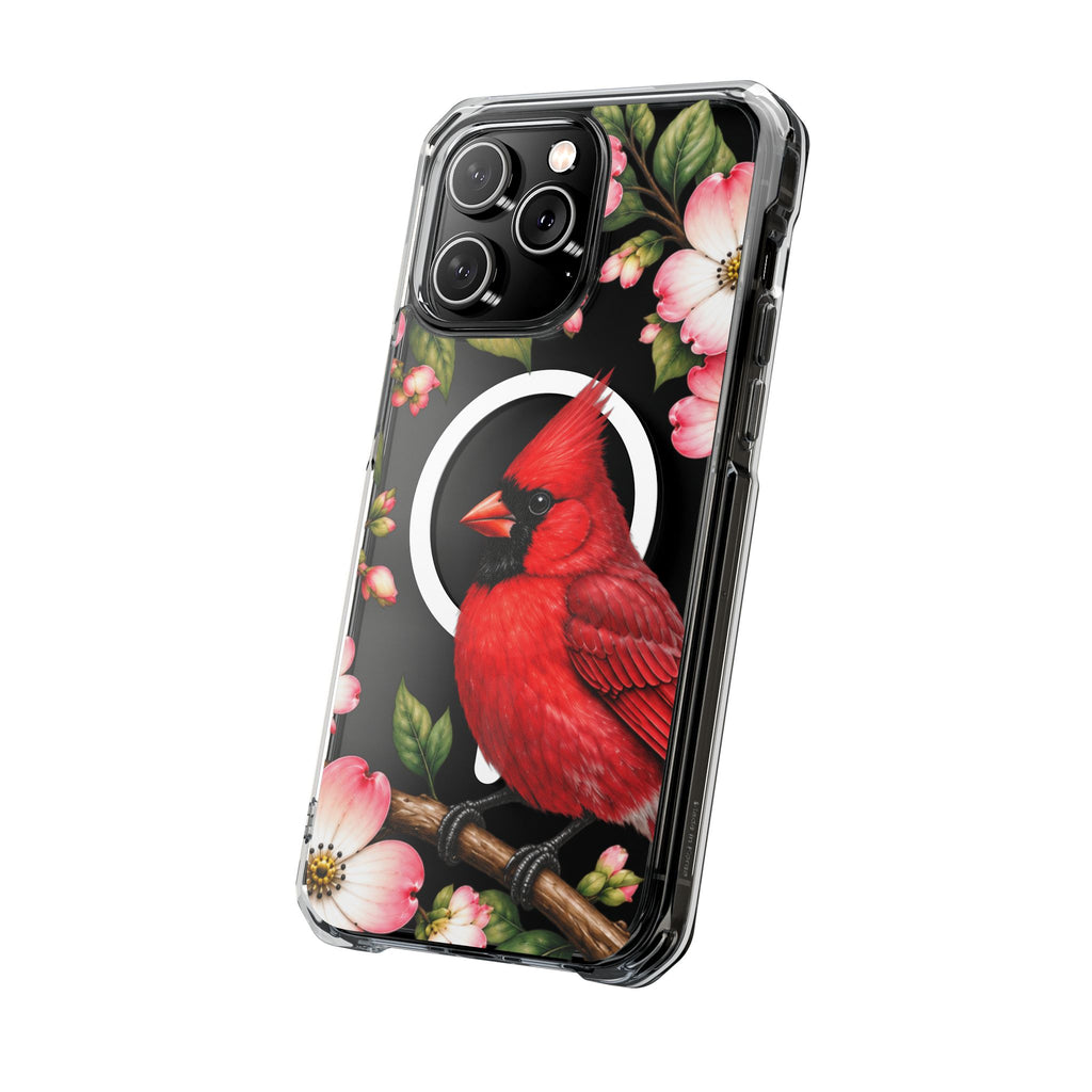 Clear Magnetic Phone Case — Cardinal Scene