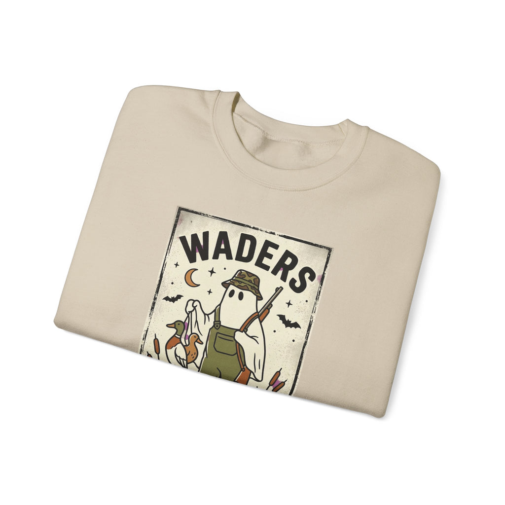 Waders Midnight Duck Hunt Sweatshirt | Spooky Hunting, Retro Outdoors