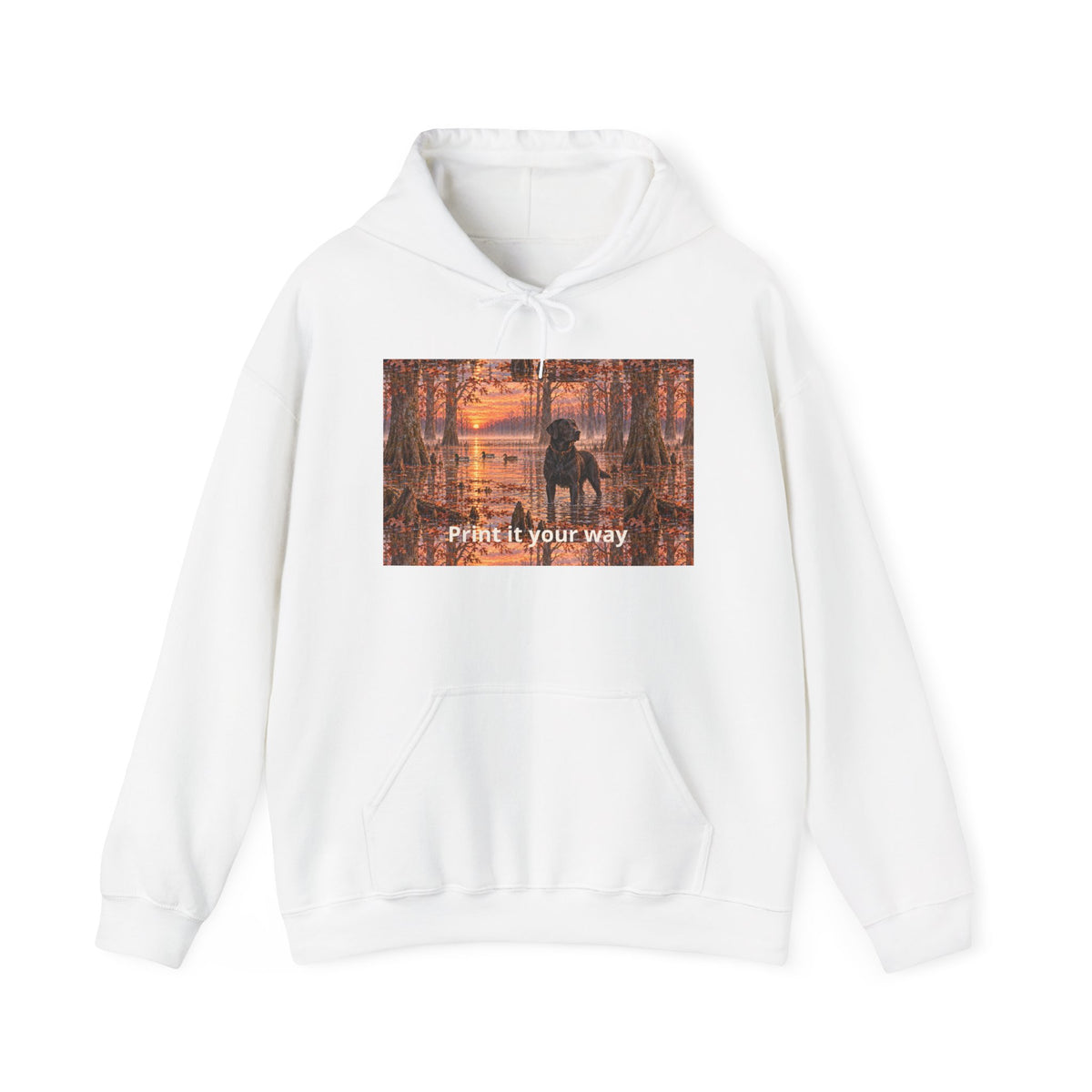 Hoodie — Autumn Forest Couple Photo "Paint It Your Way"