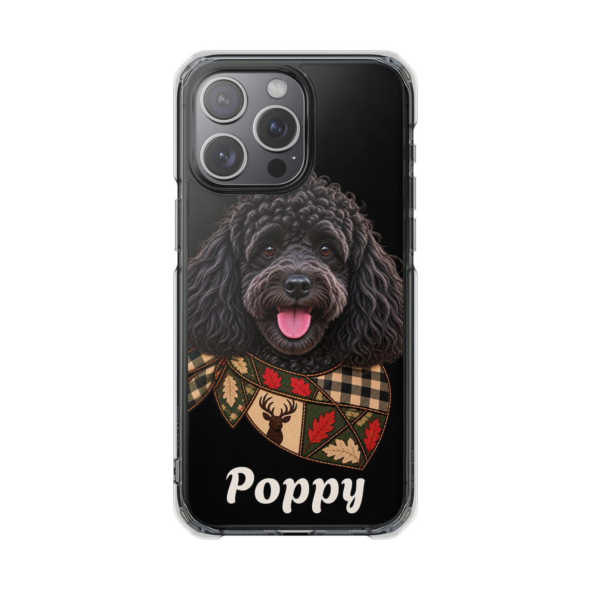 Clear Magnetic Phone Case — Poodle Personalized