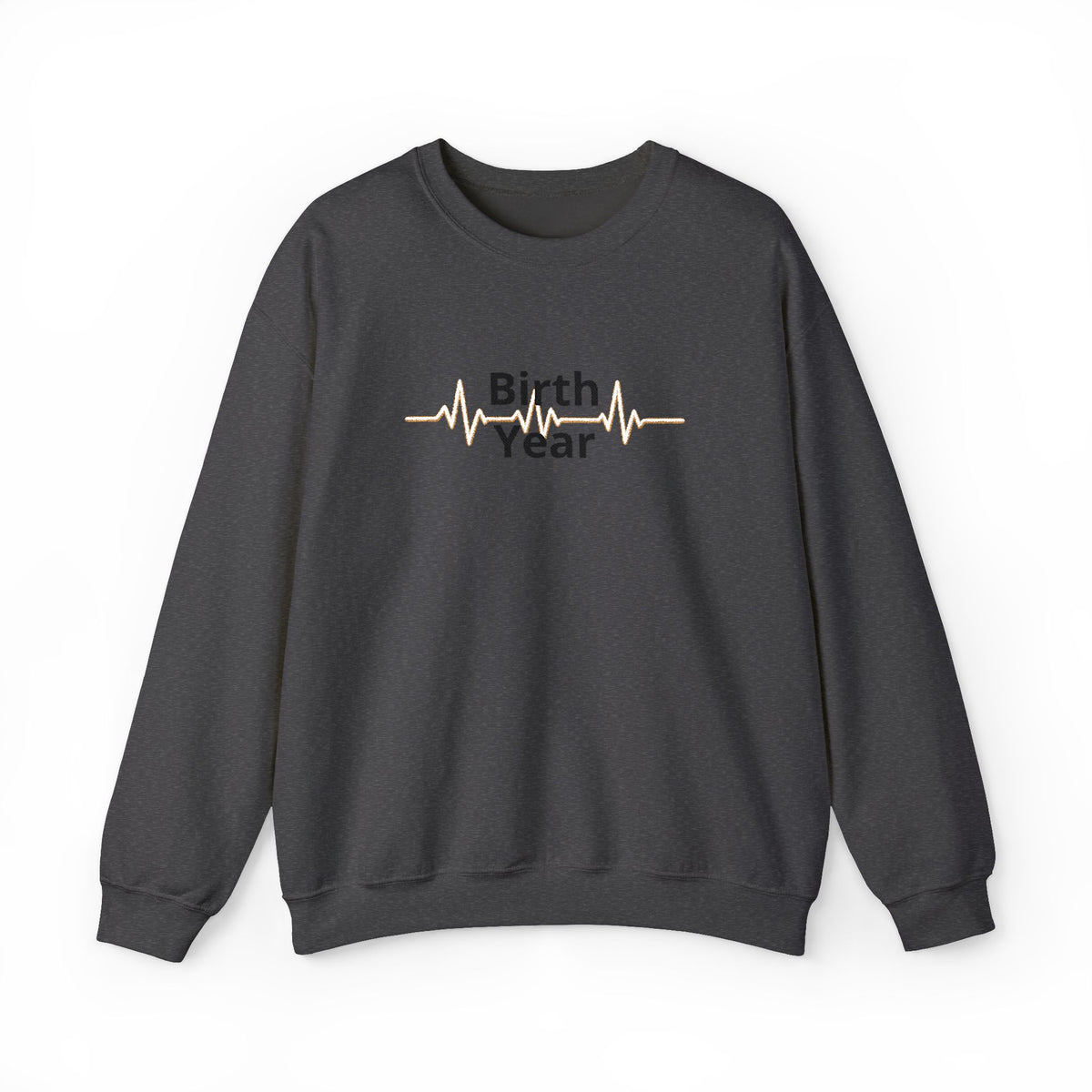 Birth Year Crewneck Sweatshirt — Personalized Retro Script Birthday Pullover