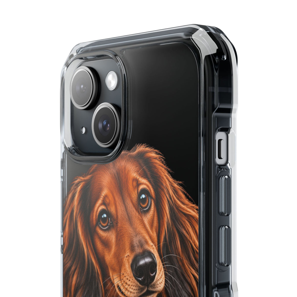 Clear Magnetic Phone Case — Dachshund Weenie Dog Personalized