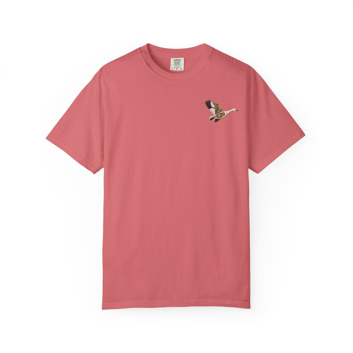 Faux Patchwork Snow Goose Shirt, Snow Geese Hunting T-Shirt, Arkansas Waterfowl Hunter Gift