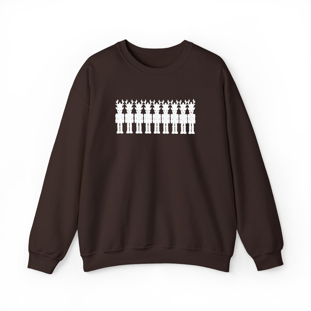 Nutcracker Reindeer Embroidered Sweatshirt | Christmas Crewneck