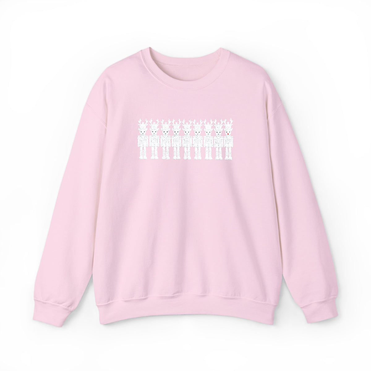 Nutcracker Reindeer Embroidered Sweatshirt | Christmas Crewneck