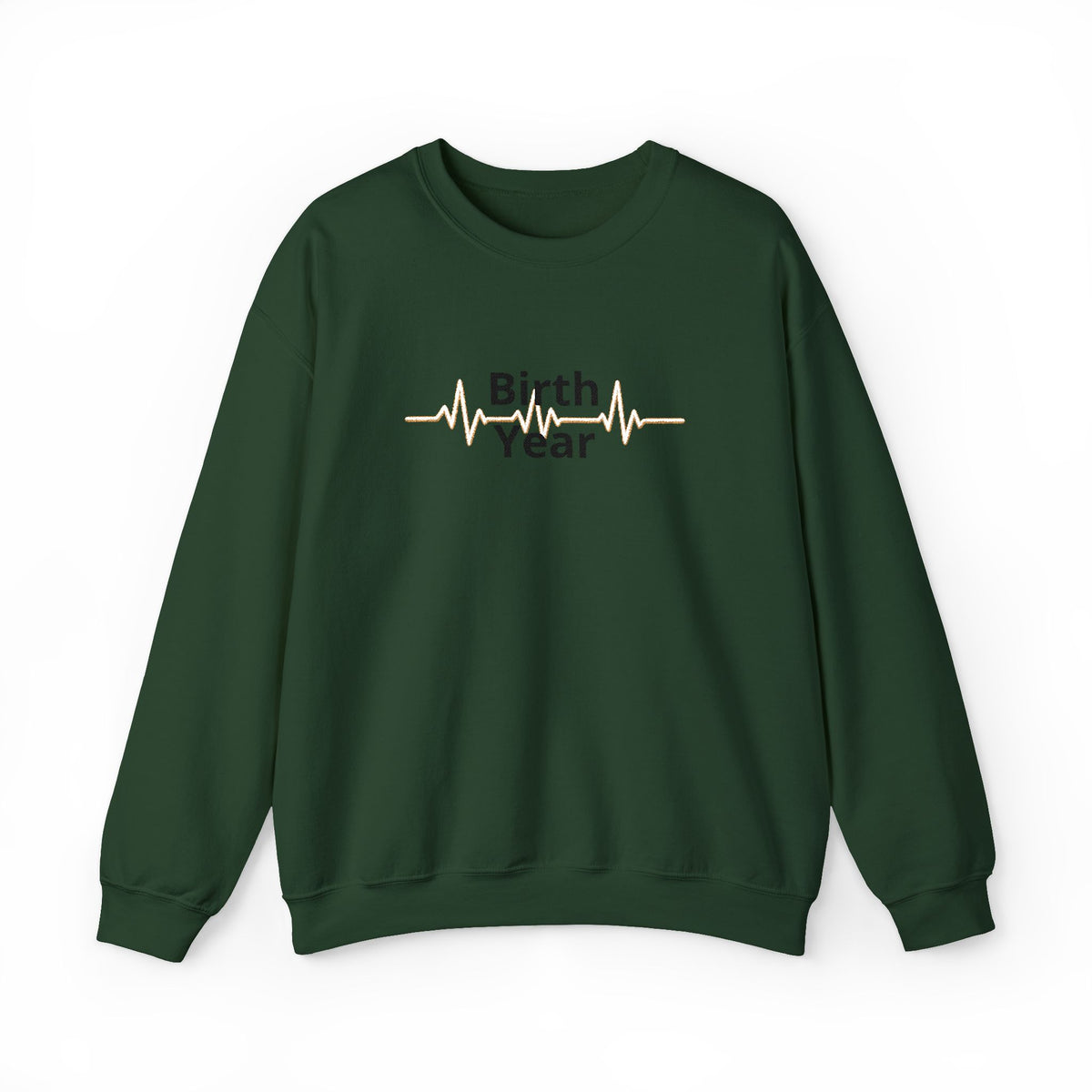 Birth Year Crewneck Sweatshirt — Personalized Retro Script Birthday Pullover