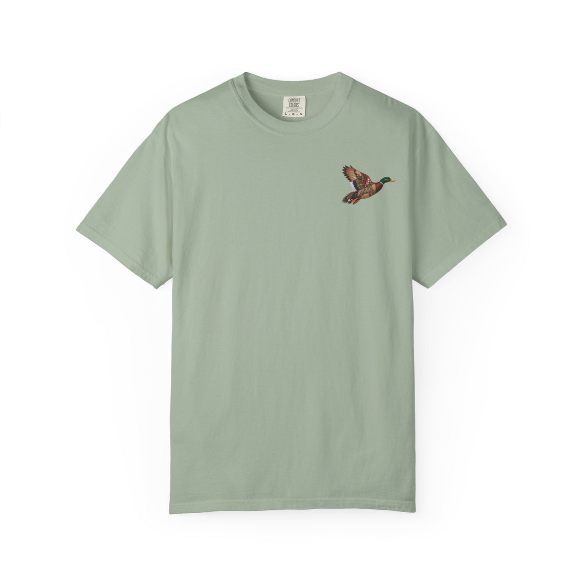 Faux Patchwork Mallard Duck Shirt, Duck Hunting Tee, Rustic Duck Hunter Gift