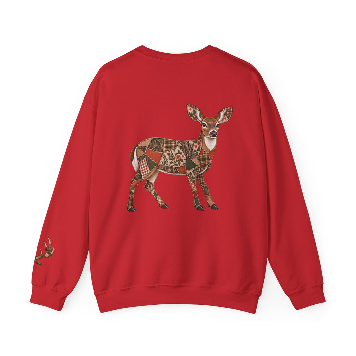 Copy of Faux Patchwork Doe Deer Shirt, Hunting Tee, Rustic Deer Hunter Gift