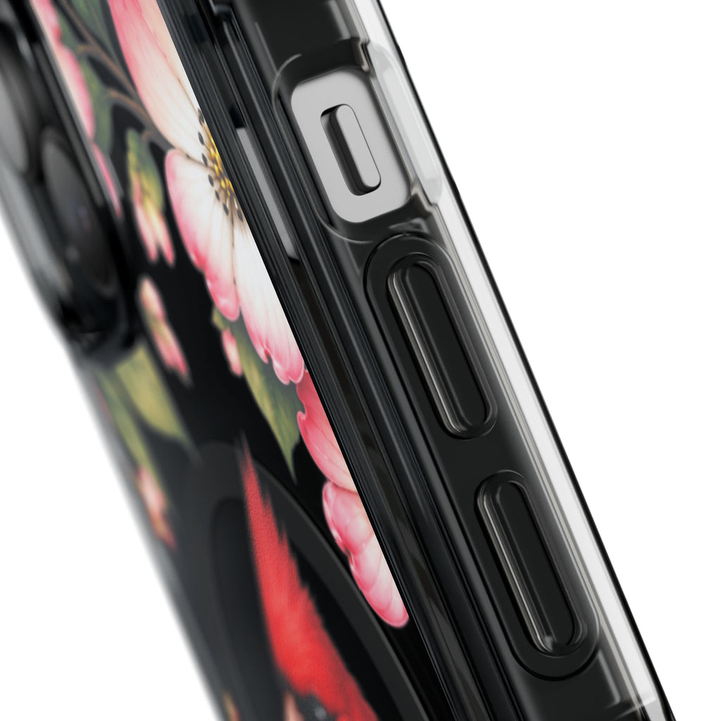 Clear Magnetic Phone Case — Cardinal Scene