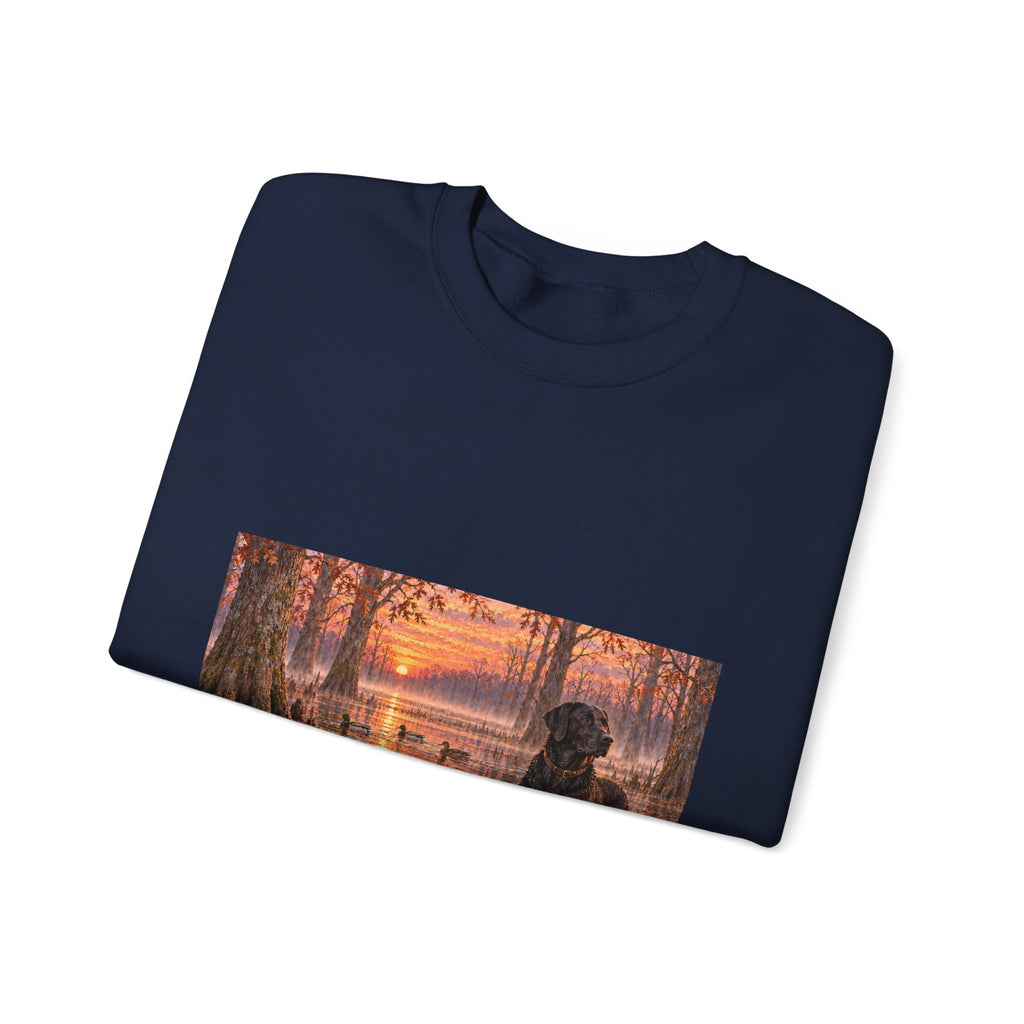 Dog Lake Sunset Crewneck Sweatshirt